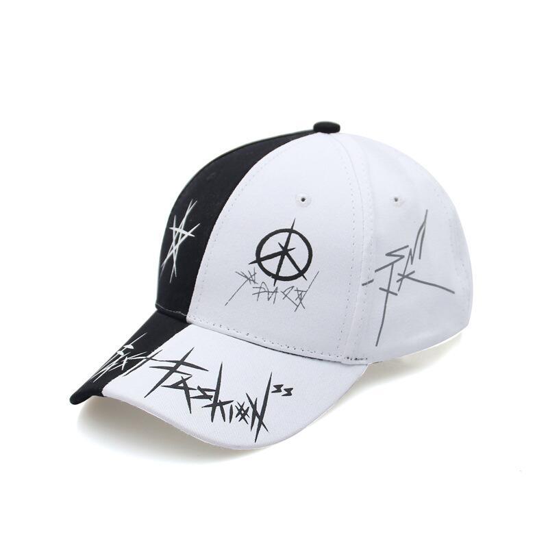 Unisex Graffiti Snapback Patchwork Cap