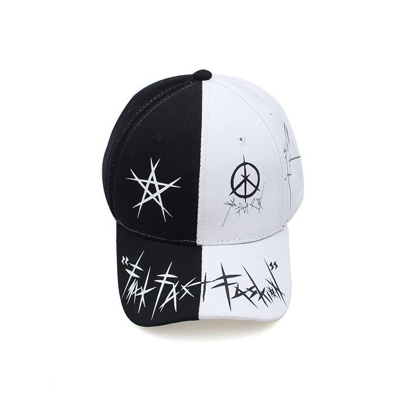 Unisex Graffiti Snapback Patchwork Cap