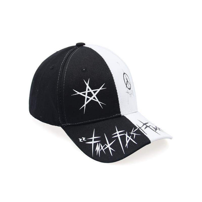 Unisex Graffiti Snapback Patchwork Cap