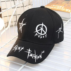 Unisex Graffiti Snapback Patchwork Cap